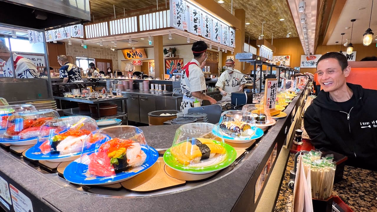 What is conveyor belt sushi called?