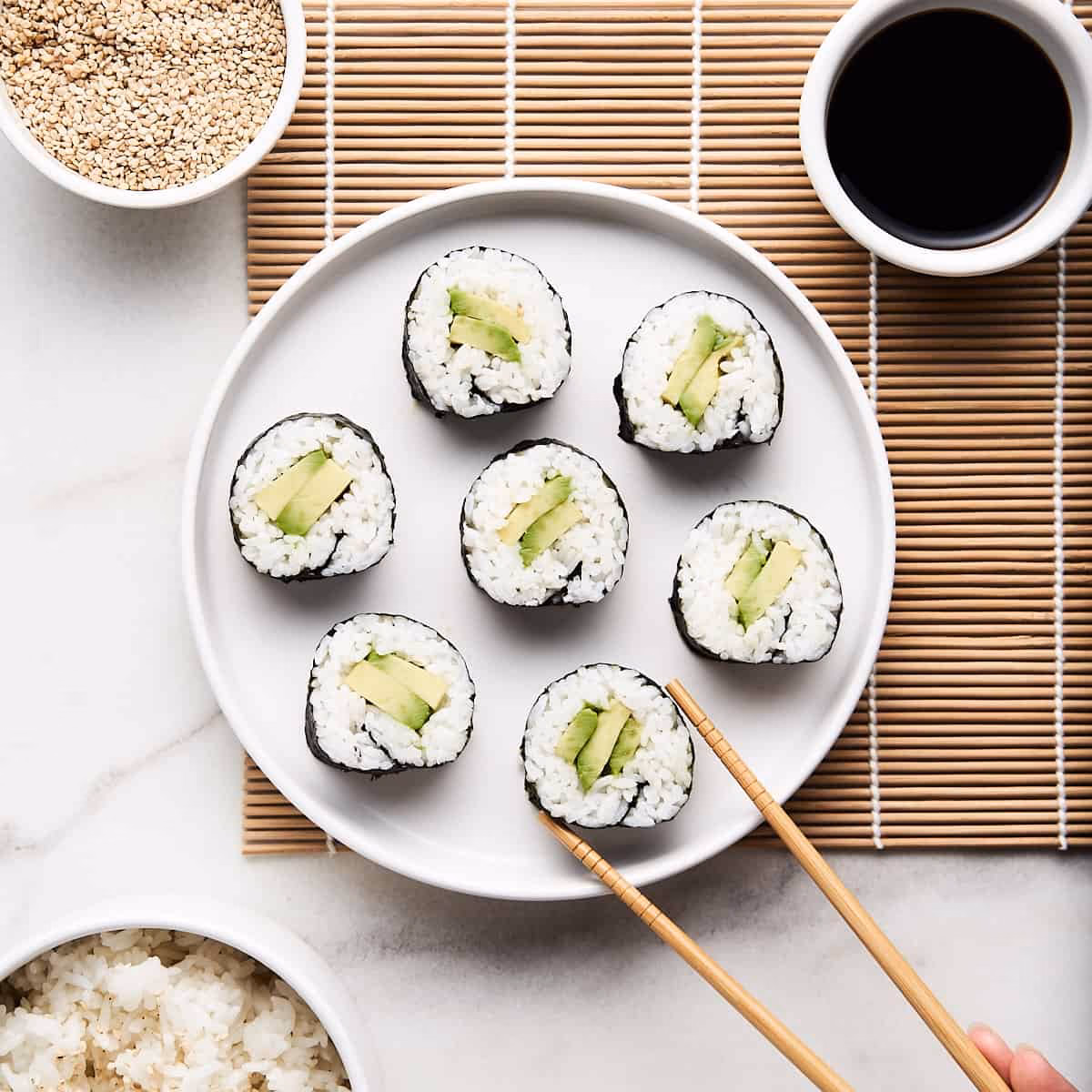 How to make an avocado sushi?