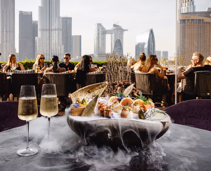 How much is yo sushi in Dubai?
