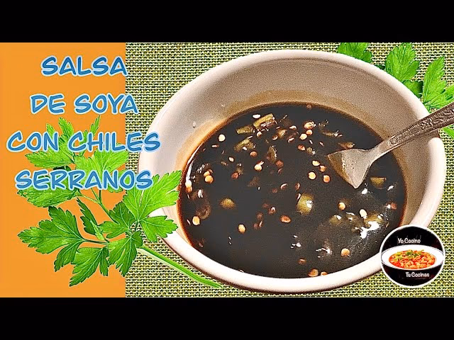 ¿Cuáles son los ingredientes de la salsa de soya para sushi?