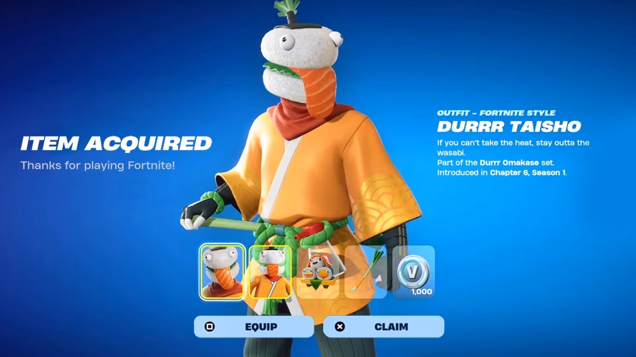 Is sushi master a rare skin?