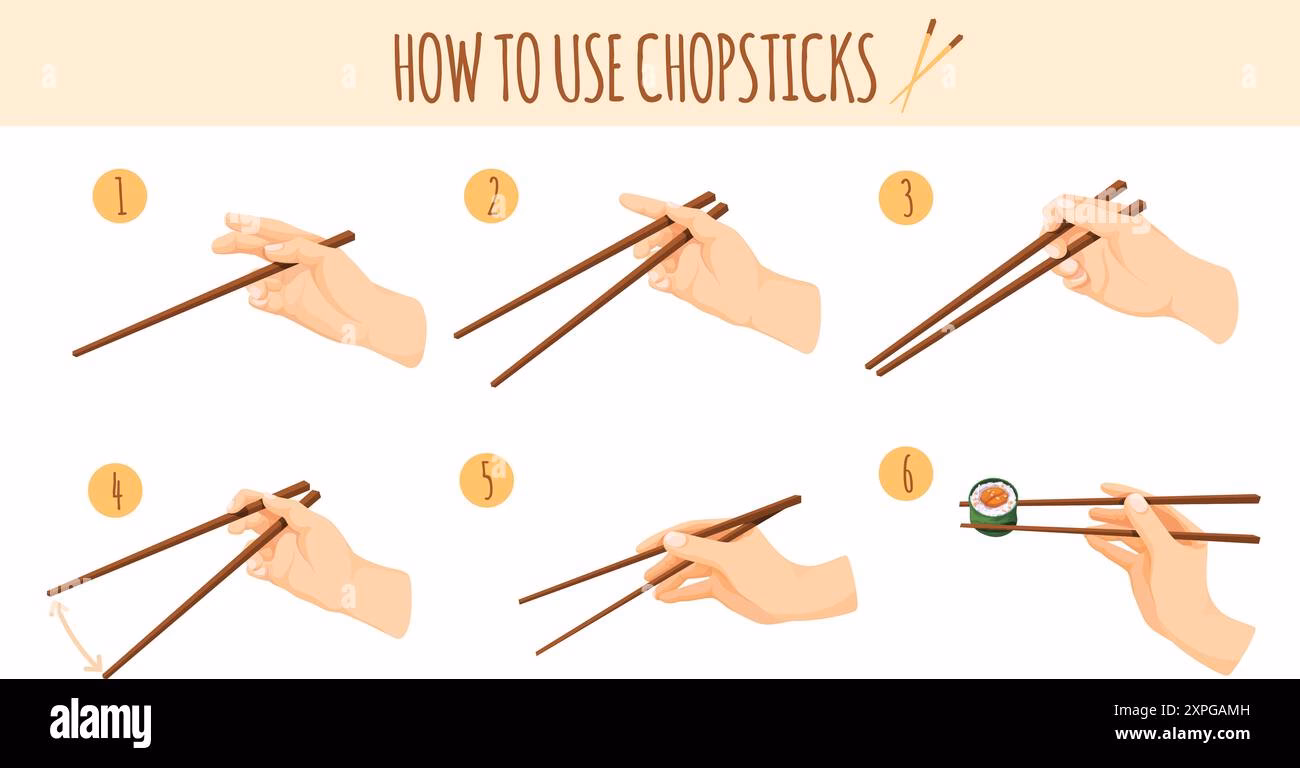 How to hold chopsticks Korean style?