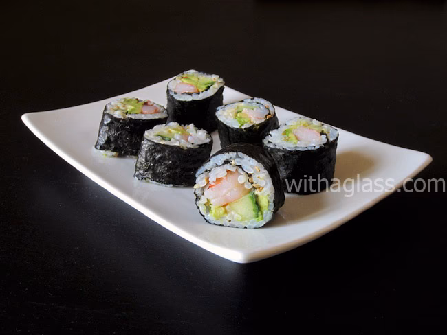 How many calories does maki sushi have?