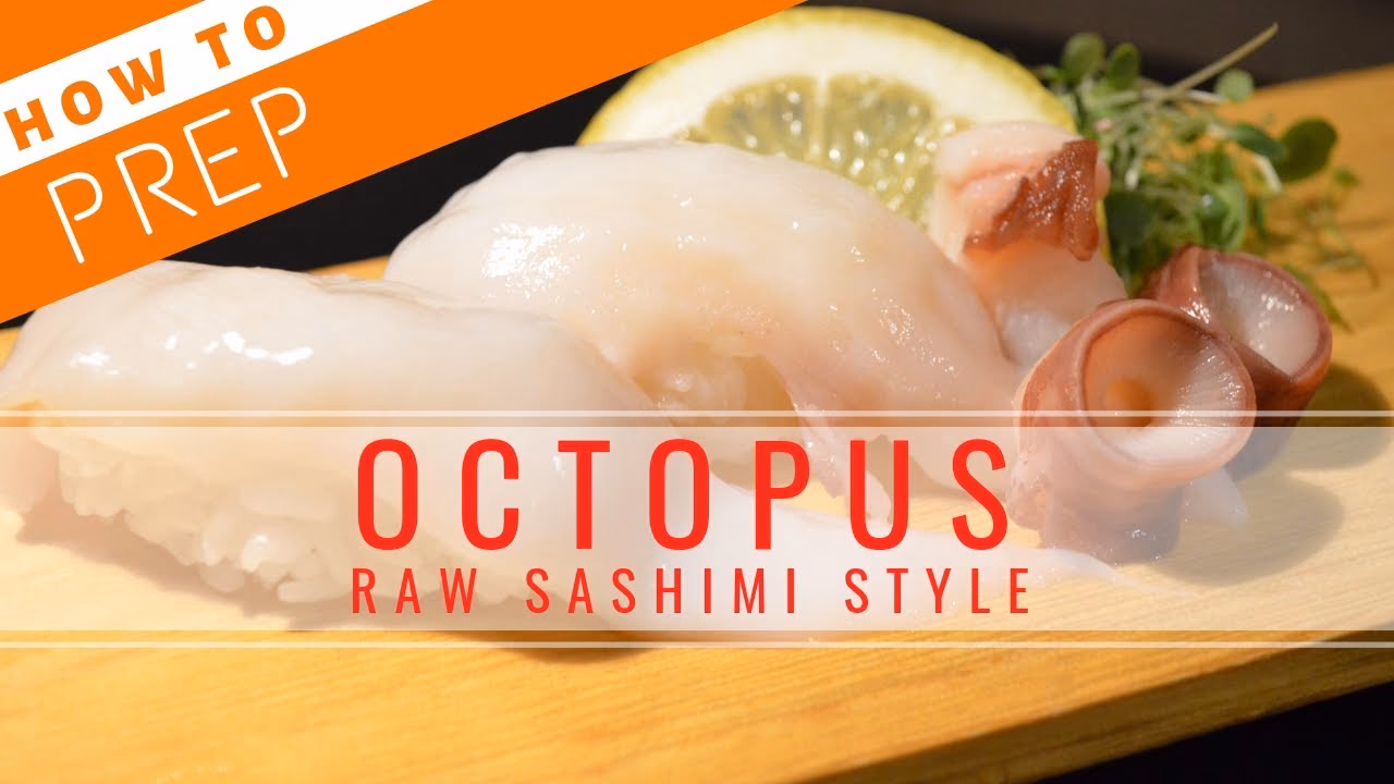 How do you prepare an octopus before cooking?