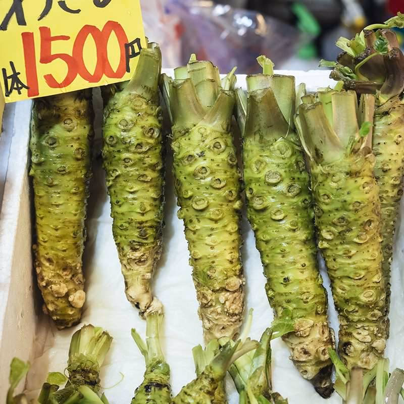 ¿Qué es lo que ponen con el wasabi?