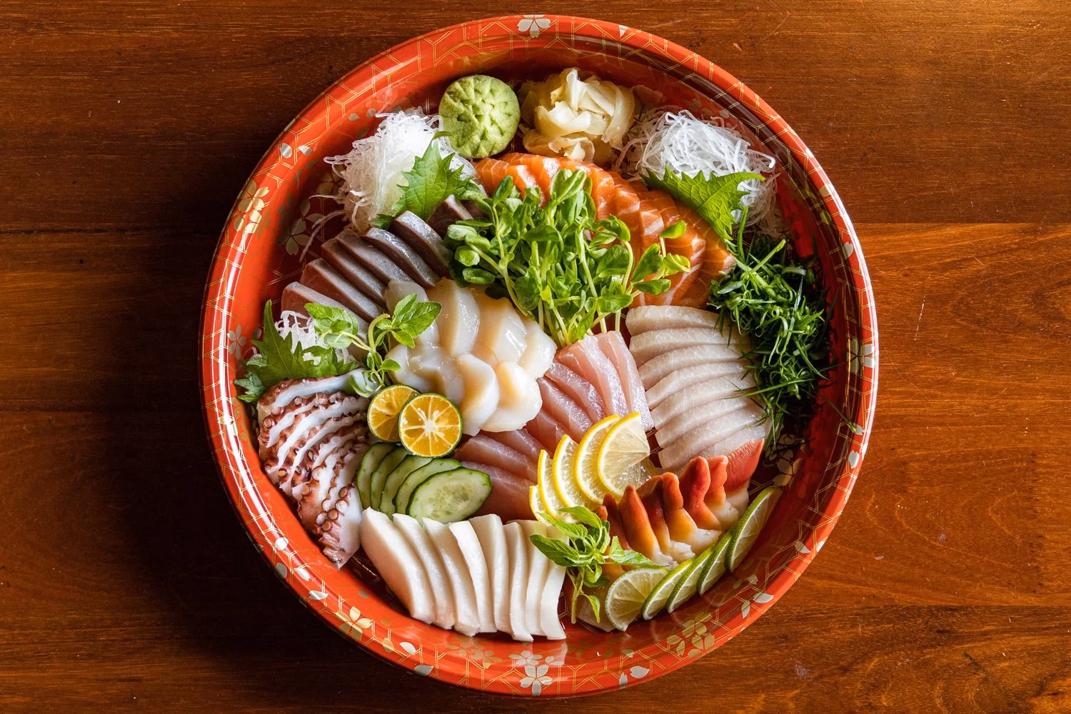 What's in a sashimi platter?