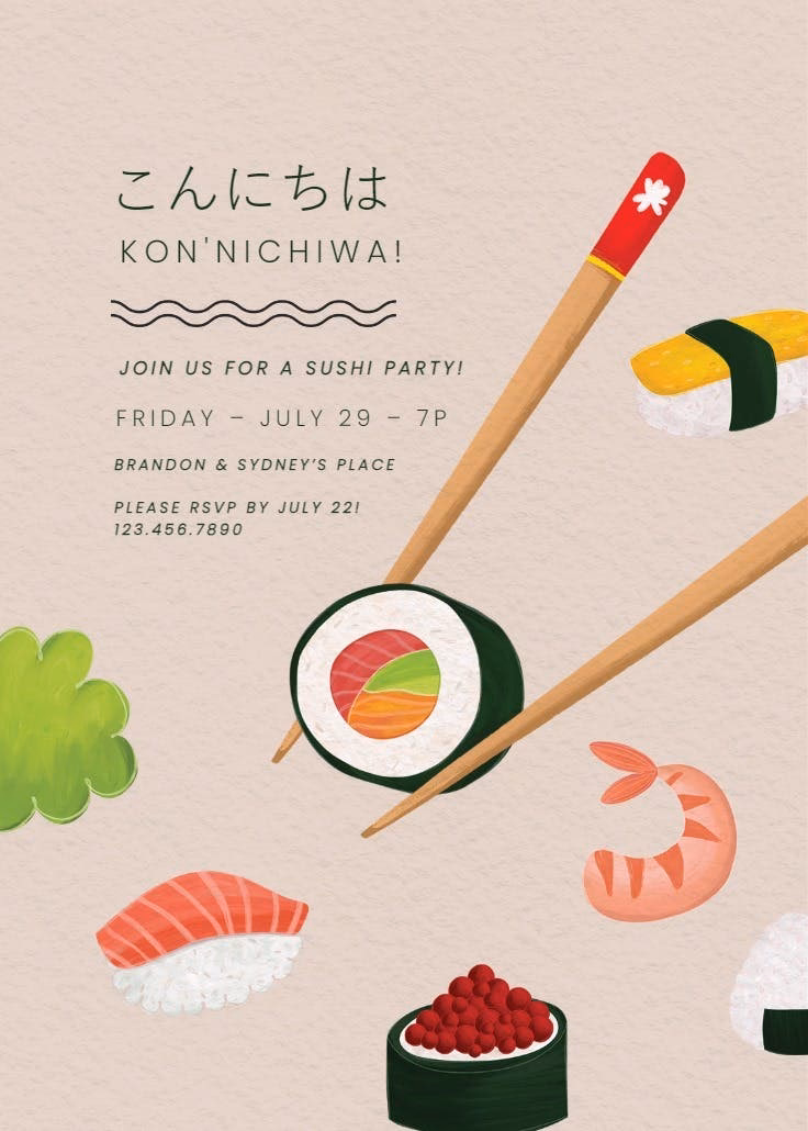 Is sushi made for special occasions?